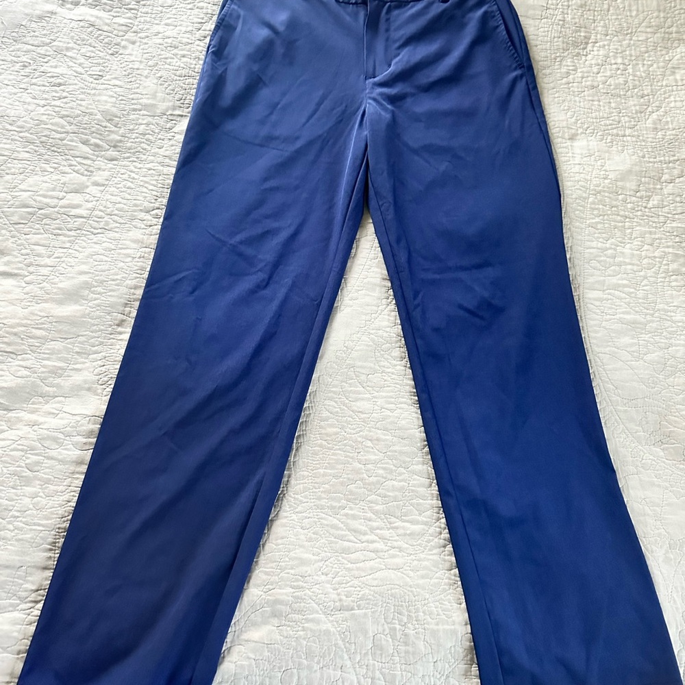 Vineyard Vines performance breaker pants in deep cobalt blue